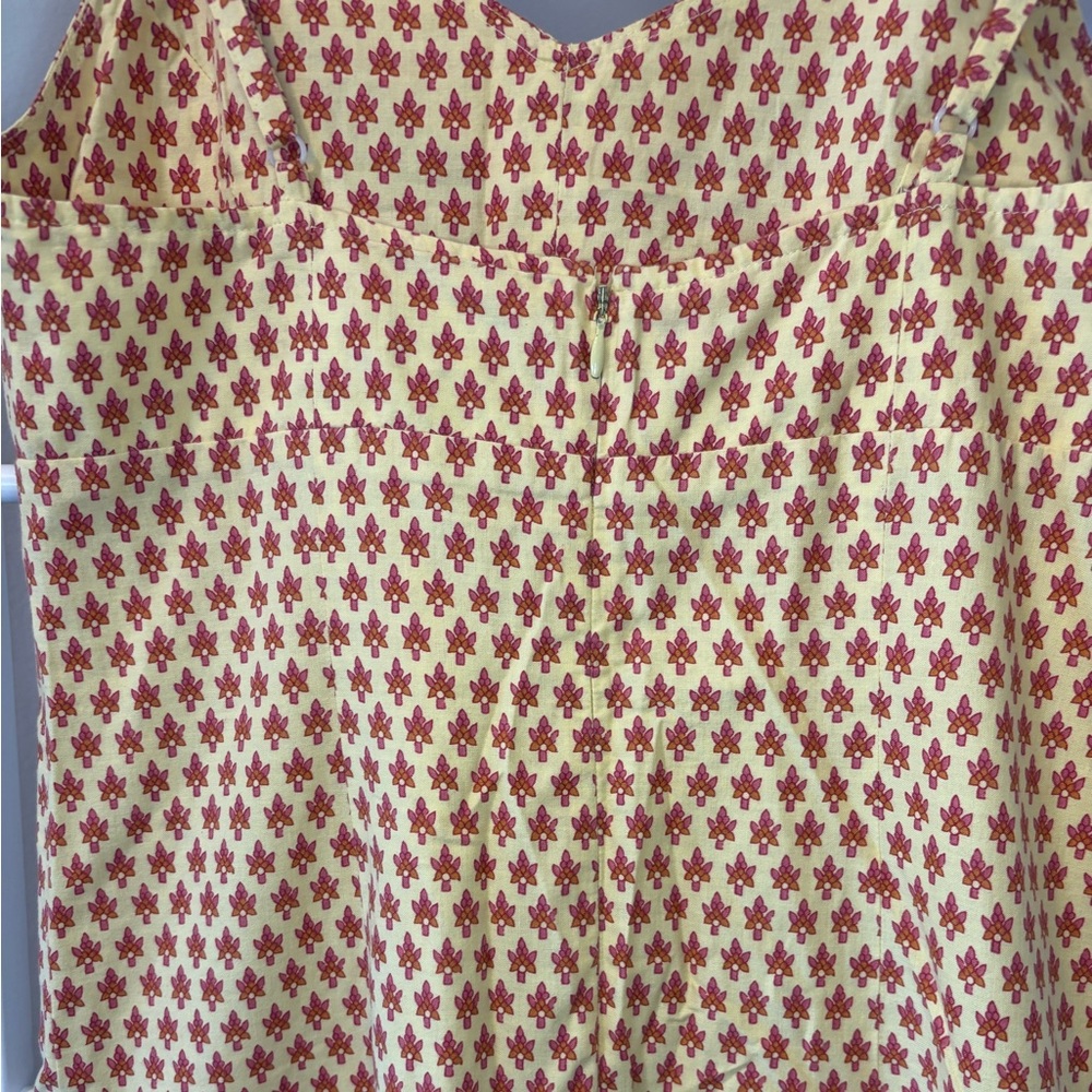 American Eagle Outfitters Yellow & Purple Cotton Maxi Dress - Picture 8 of 12